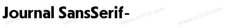 Journal SansSerif字体转换